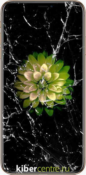 Треснутое стекло iPhone