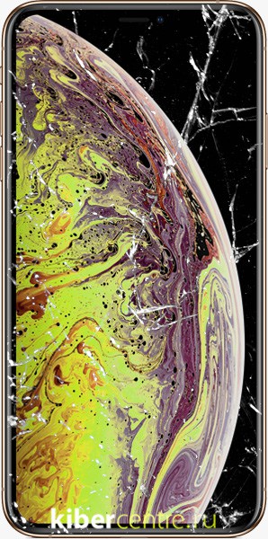 Треснутое стекло на iPhone 7Xs