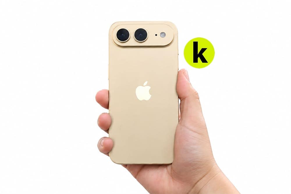 Предполагаемый дизайн iPhone 18 Air с двойной камерой и светлым корпусом